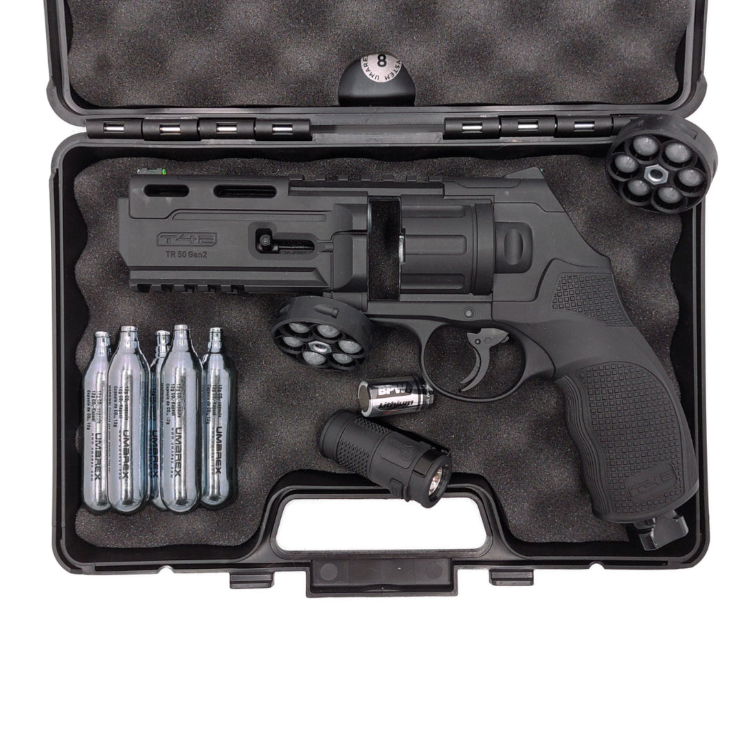 All inklusiv Home Defense Set Revolver Polyballs - Schwarz