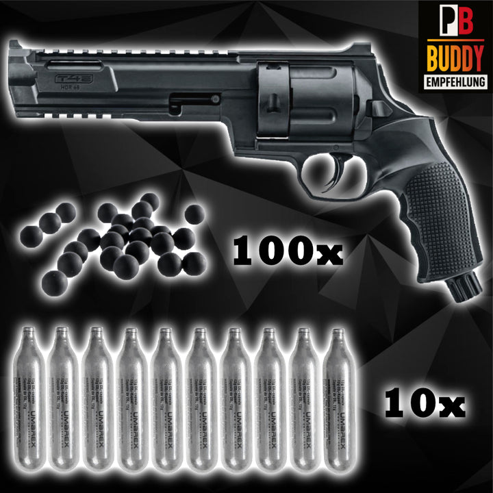 Umarex T4E HDR68 marker savings package incl. - 10x Co2 - 100 rubber balls