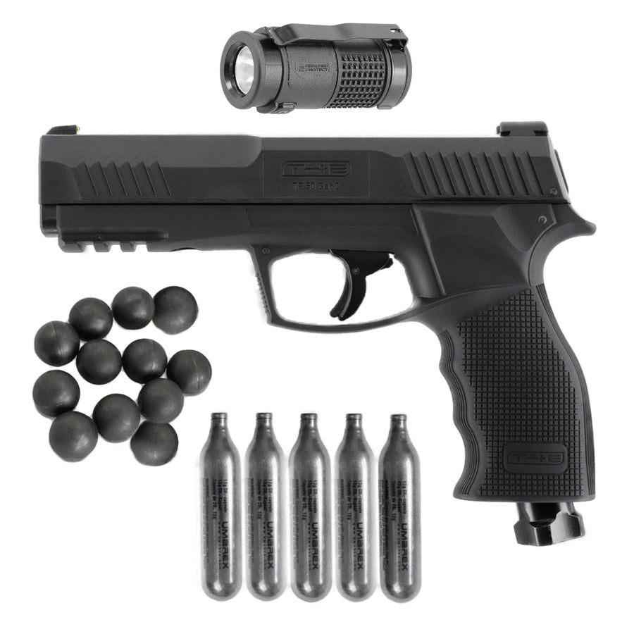 All inklusiv Home Defense Set Pistole Rubberballs - Schwarz - Paintball Buddy