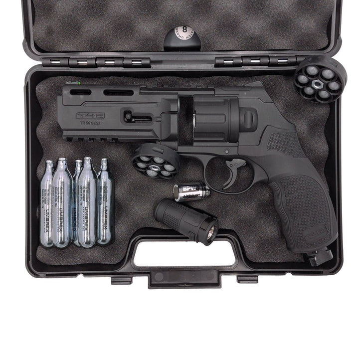 All inklusiv Home Defense Set Revolver Polyballs - Schwarz - Paintball Buddy