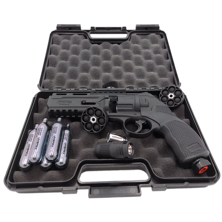 All inklusiv Home Defense Set Revolver Rubberballs - Schwarz - Paintball Buddy