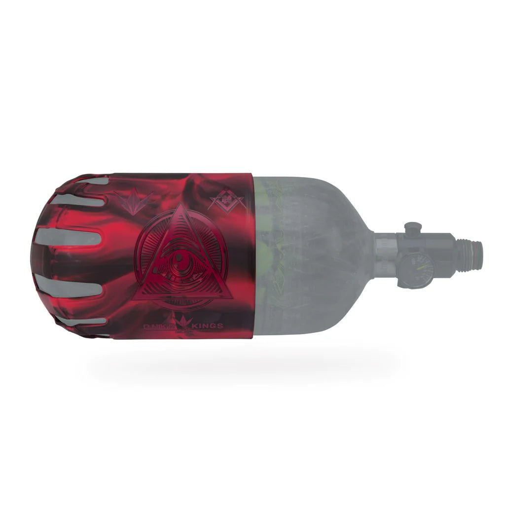 Bunkerkings Knuckle B Tank Cover - Conspiracy Red - Paintball Buddy