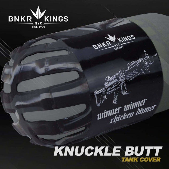 Bunkerkings Knuckle B Tank Cover - Winner Winner Black - Paintball Buddy