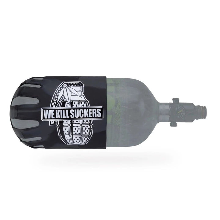Bunkerkings Knuckle B Tank Cover - Wks Grenade Black - Paintball Buddy
