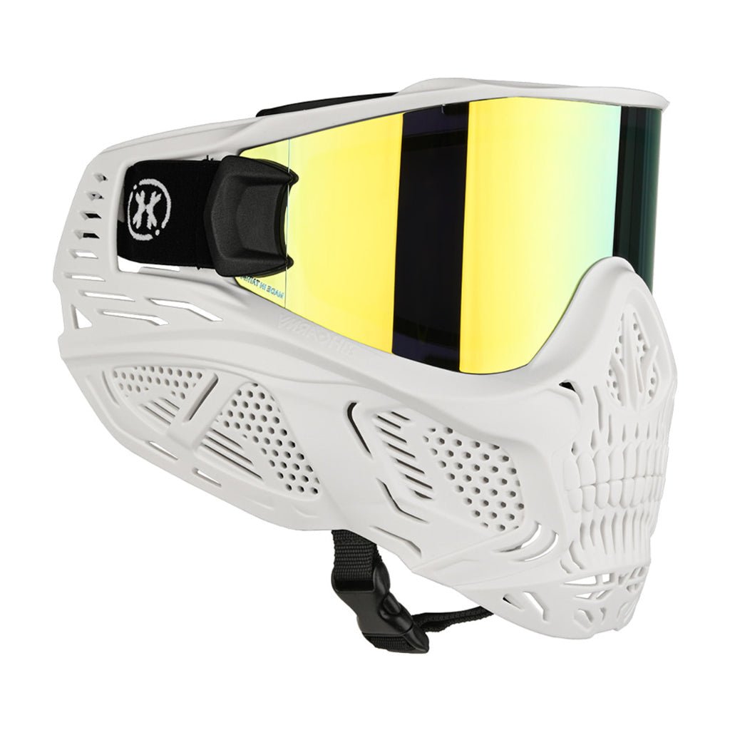 HK Army HSTL Thermal Paintballmaske Skull - White/Gold Lens - Paintball Buddy