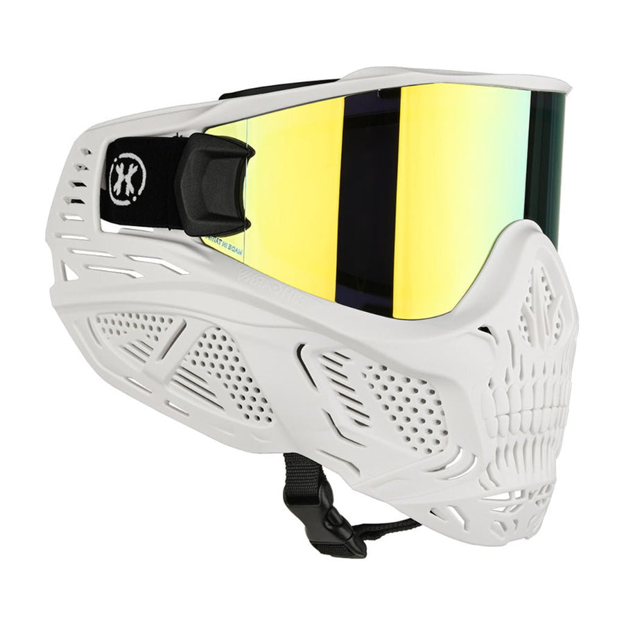 HK Army HSTL Thermal Paintballmaske Skull - White/Gold Lens - Paintball Buddy