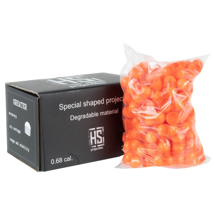 HS Projectiles Paintball Scharfschützen Munition 200er Karton – Orange - Paintball Buddy
