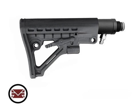 MCS Solid Remote Line Adapter & Omega Buttstock Kit - Paintball Buddy