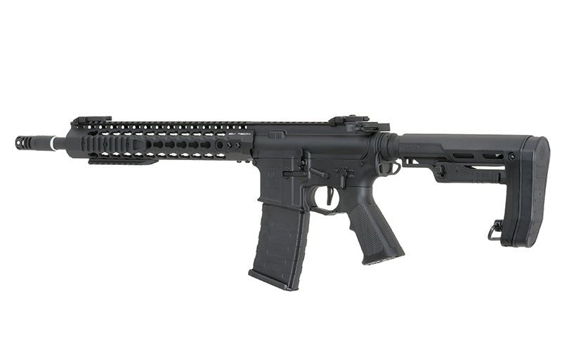 Slim Buttstock Milspec Airsoft/Paintball - Schwarz - Paintball Buddy