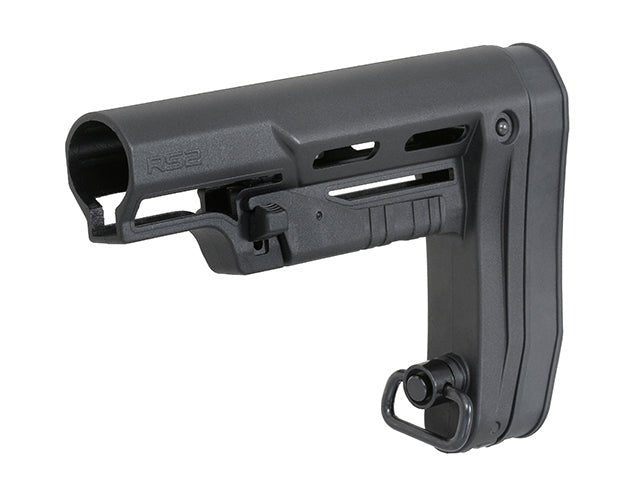 Slim Buttstock Milspec Airsoft/Paintball - Schwarz - Paintball Buddy