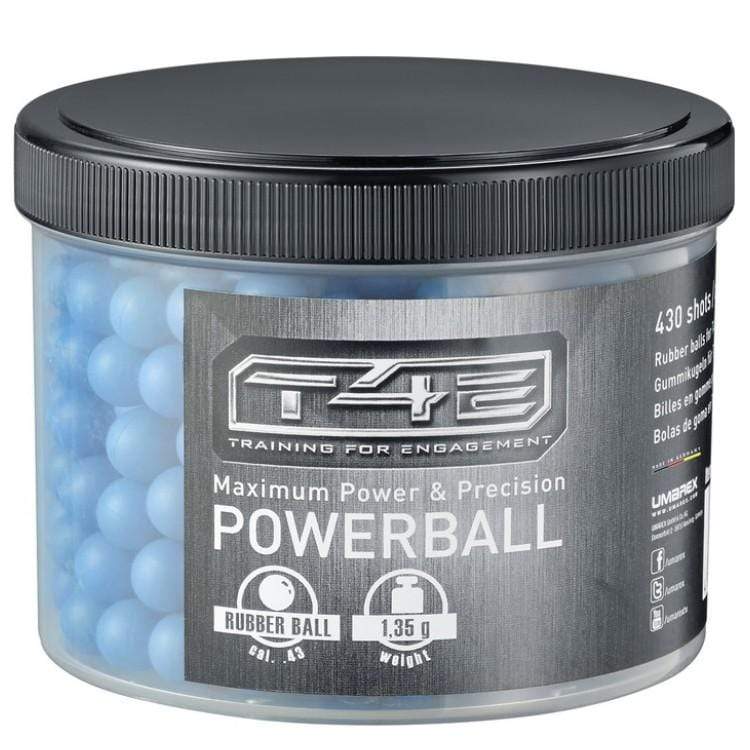 Umarex T4E Cal .43 Powerballs Gummigeschosse 430 Stück - Paintball Buddy