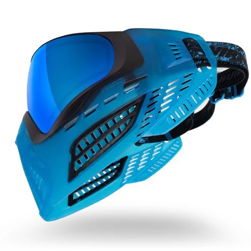 Virtue VIO Ascend Paintball Maske - Black Cyan SE - Paintball Buddy