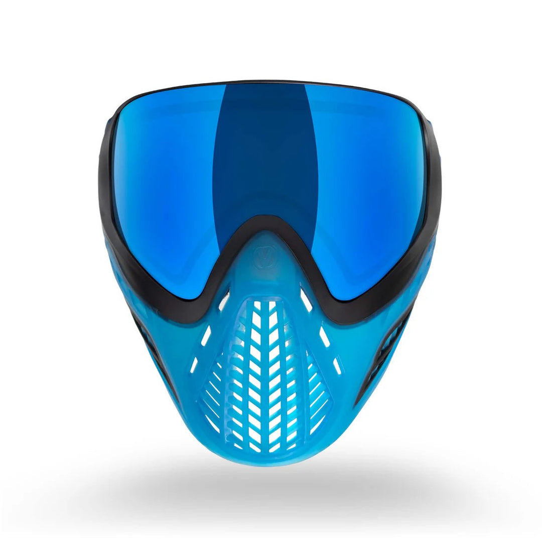 Virtue VIO Ascend Paintball Maske - Black Cyan SE - Paintball Buddy