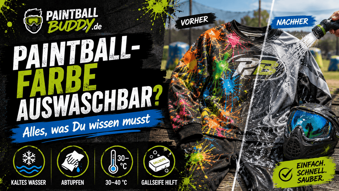 Paintball-Farbe auswaschbar: Alles, was Du wissen musst - Paintball Buddy