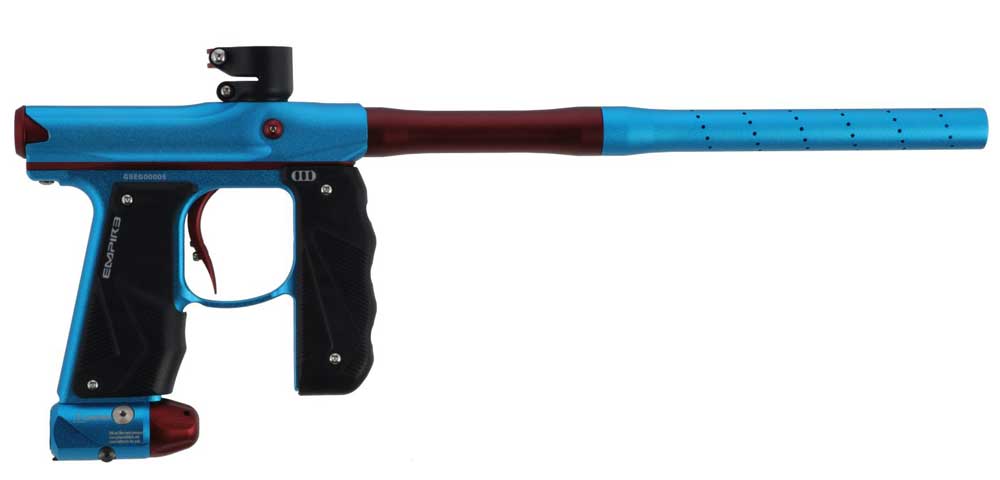 Empire Mini GS E-Pneumatischer Paintball Markierer Leicht Schnell Präzise Staub Hellblau Rot
