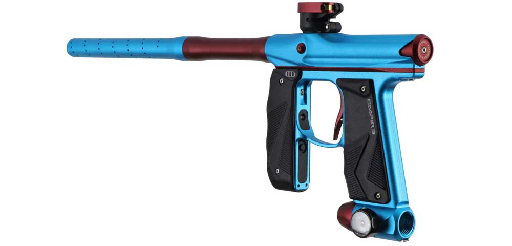 Empire Mini GS E-Pneumatischer Paintball Markierer Leicht Schnell Präzise Staub Hellblau Rot
