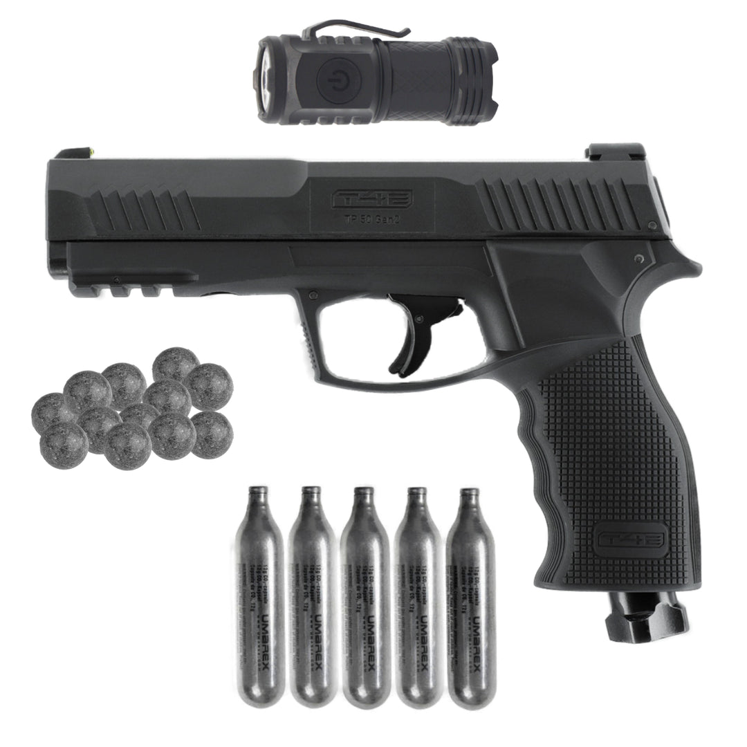 All inklusiv Home Defense Set Pistole Polyballs - Schwarz