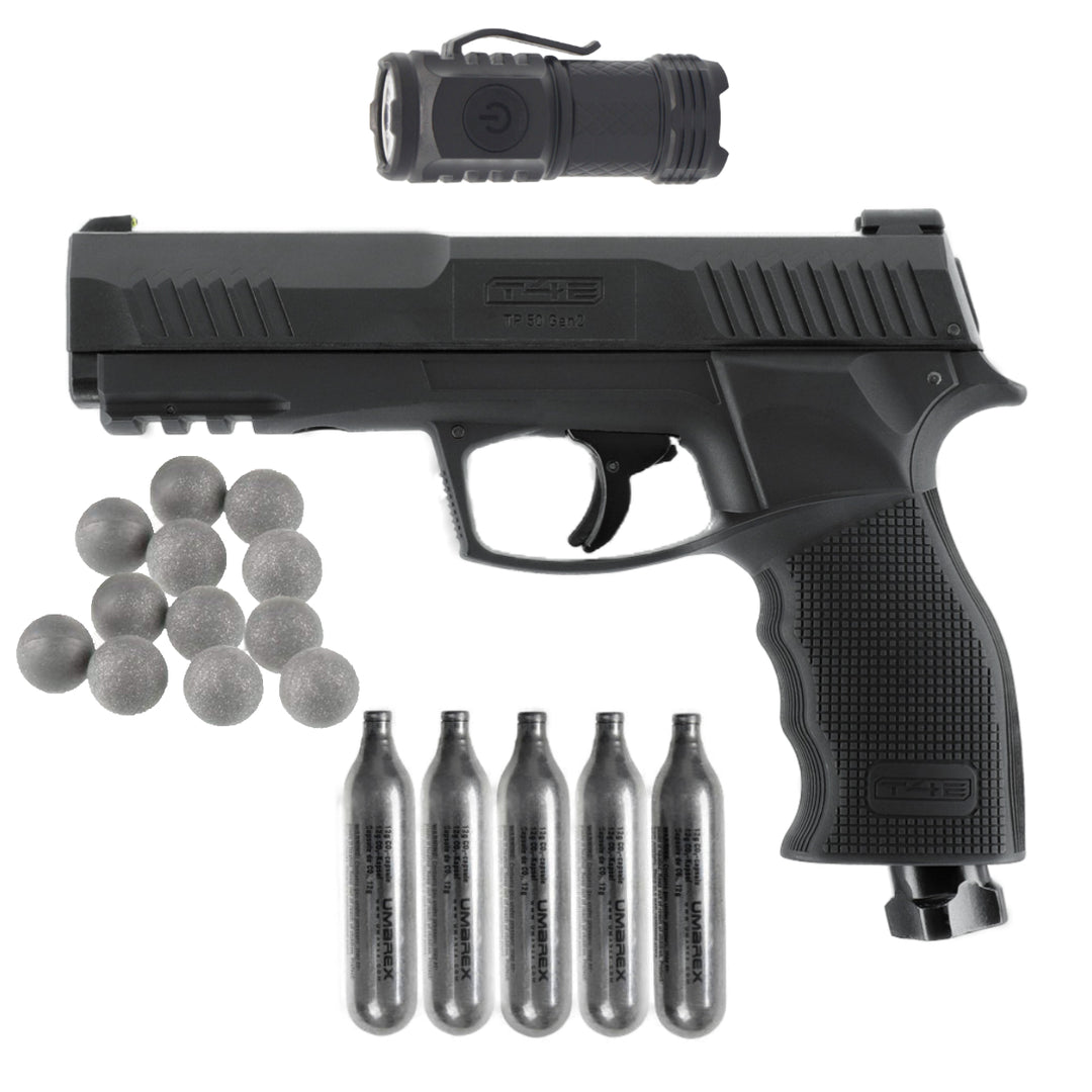 All inklusiv Home Defense Set Pistole Rubber-Stahl - Schwarz