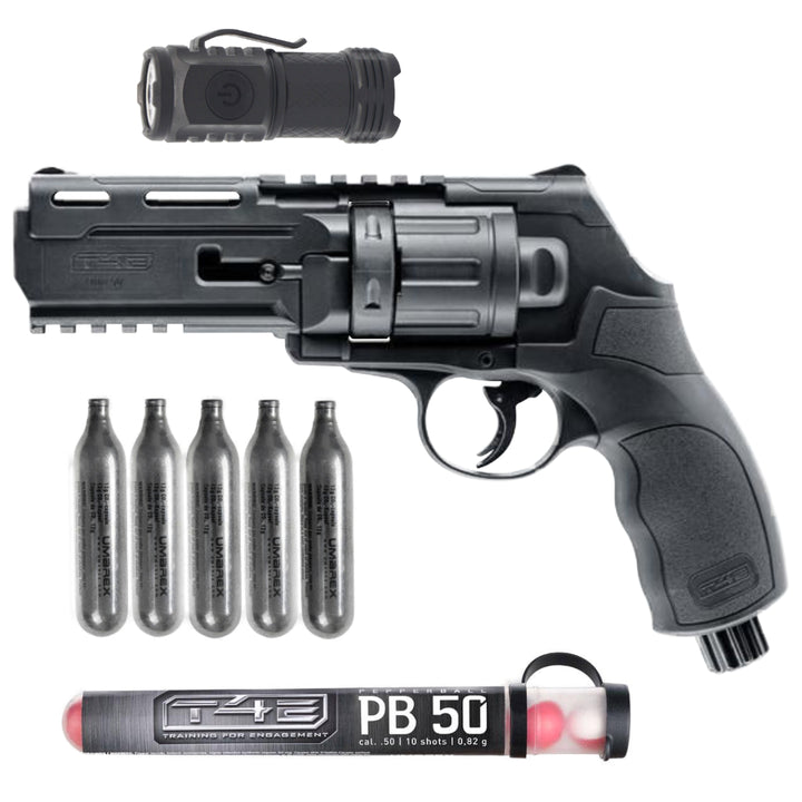 All inklusiv Home Defense Set Revolver Pepperballs - Schwarz