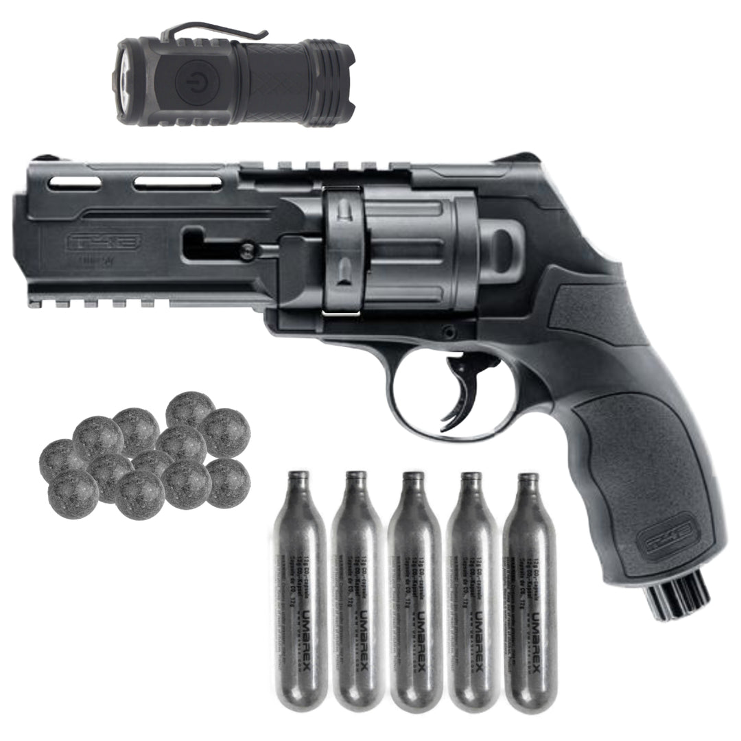 All inklusiv Home Defense Set Revolver Polyballs - Schwarz