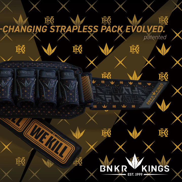 Bunkerkings Fly2 Pack Paintball Battlepack (4+7) - Royal Gold