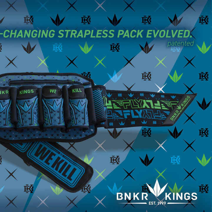 Bunkerkings Fly2 Pack Paintball Battlepack (4+7) - Royal Teal