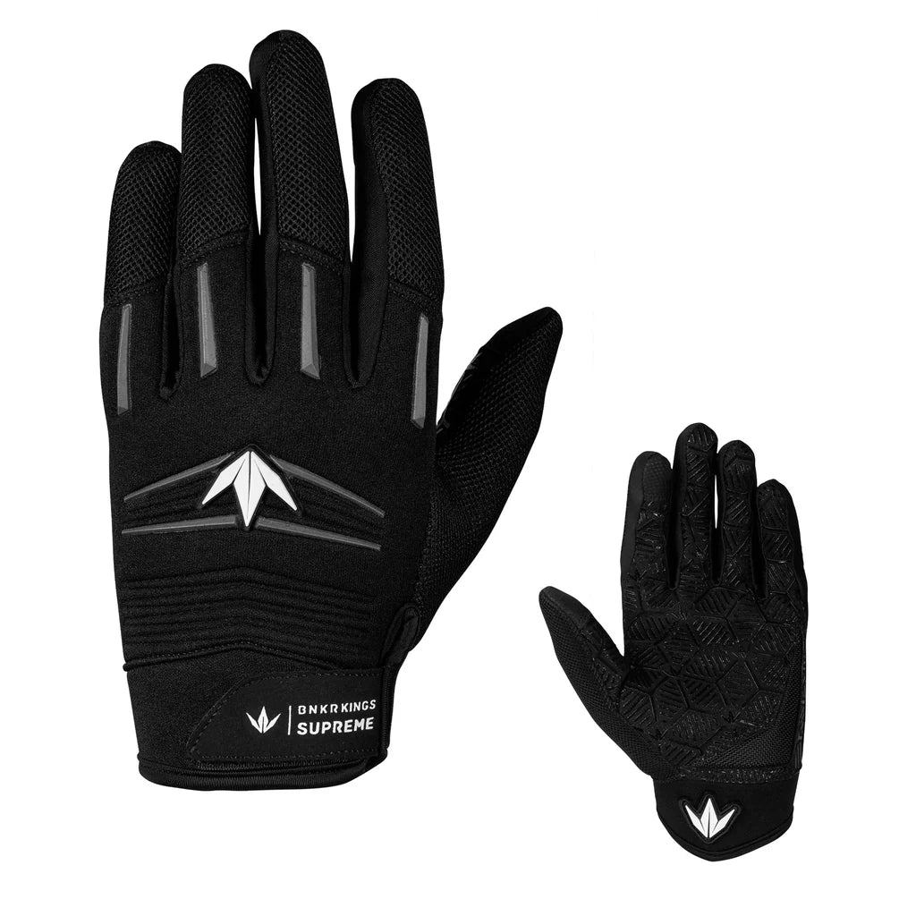 Bunkerkings Supreme Paintball Gloves - Stealth Gray