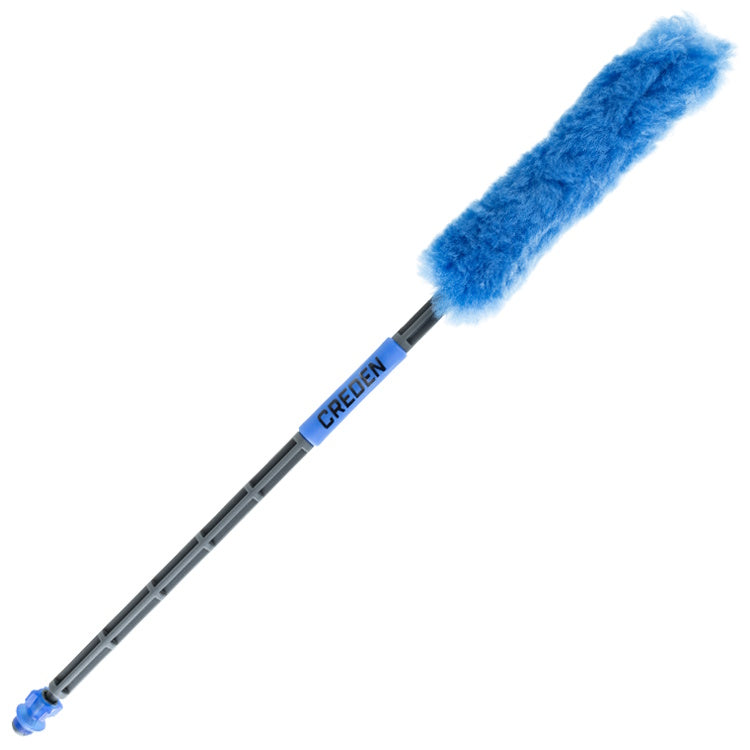 Creden Faltbarer Paintball Laufreiniger Pro Swab mit Gummilippe - Blau