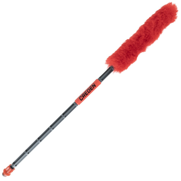 Faltbarer Paintball Laufreiniger Pro Swab mit Gummilippe - Rot