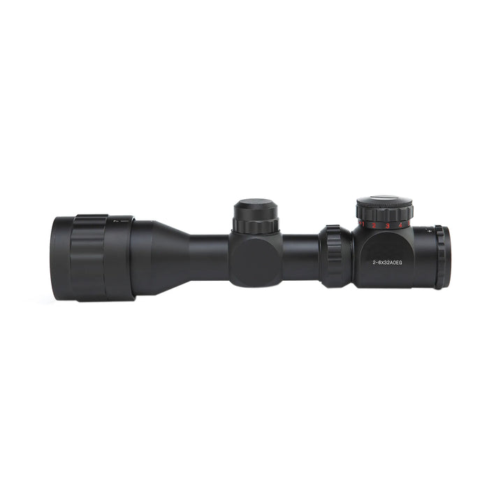 Compact Rifle Scope 2-6X32 Red Green