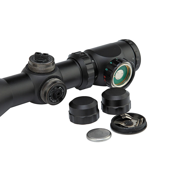 Compact Rifle Scope 2-6X32 Red Green