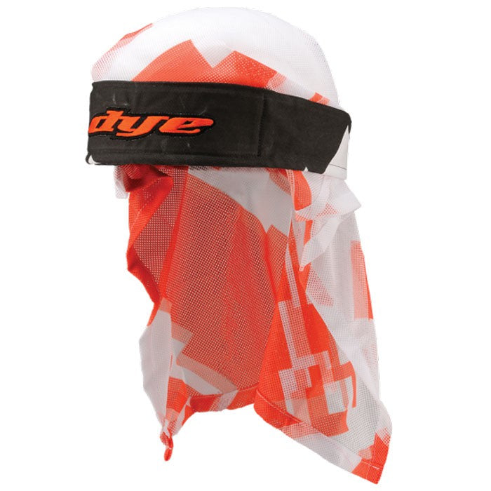 Dye Paintball Head Wrap - Orange, Weiß