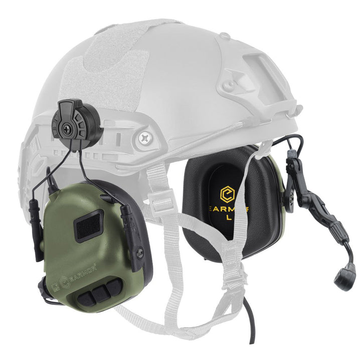 Earmor M32H aktives Tactical Headset für Fast Helm - Oliv