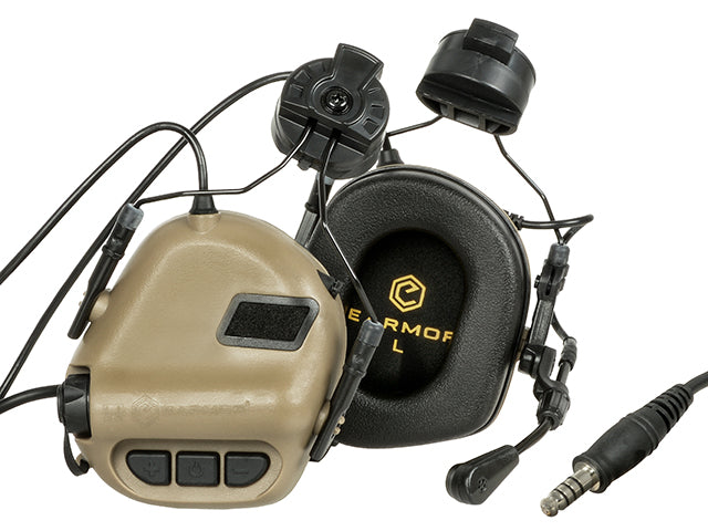Earmor M32H Active Tactical Headset for Fast Helm - Tan