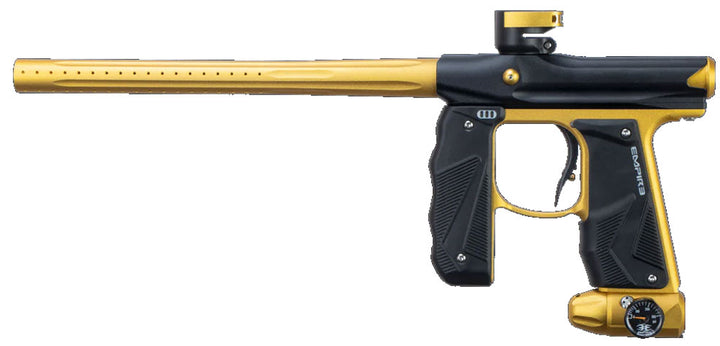 Empire Mini GS E-Pneumatischer Paintball Markierer – Staubschwarz/Gold High-Performance Kompakt
