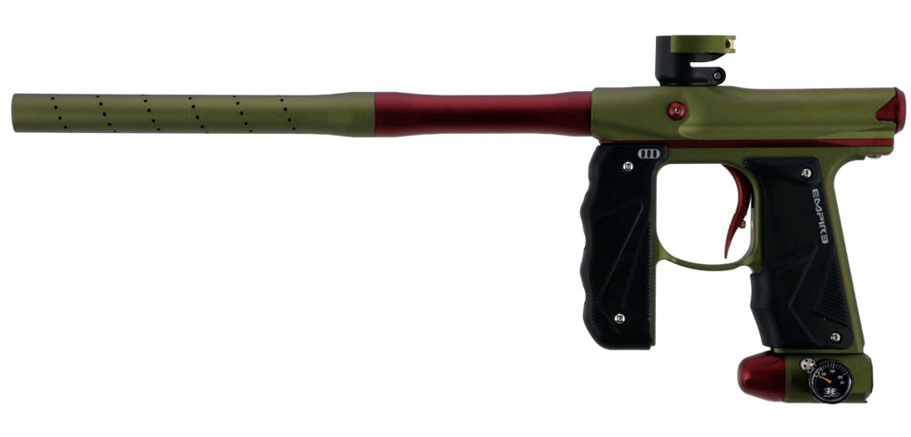 Empire Mini GS Dust Oliv/Rot Paintball Markierer: Kompakt, Schnell, Präzise, High-Performance