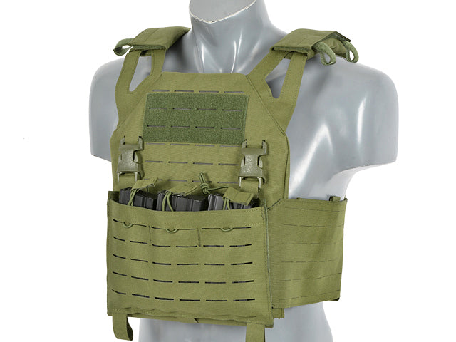 Laser-Cut Recon Plate Carrier inkl AR15 AK Mag Pouches - Oliv