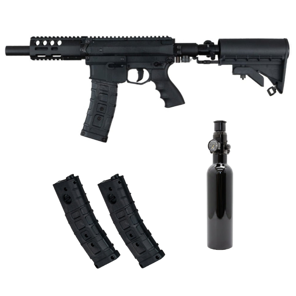 Milsig M17 G3 Paintball Markierer cal.68 Sparpaket - Schwarz