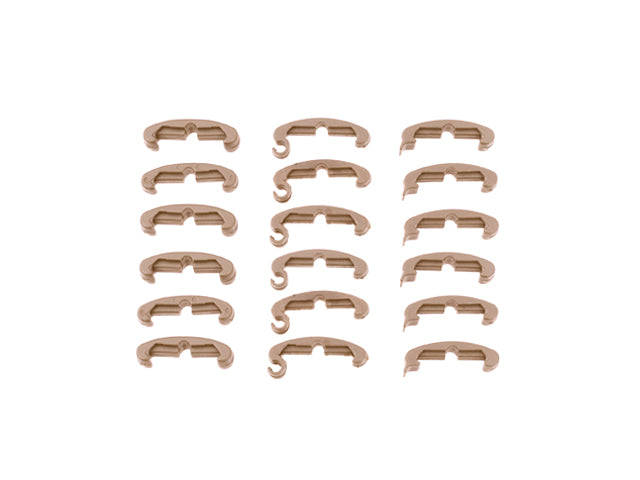 Picatinny Clips für 20mm Schienen - Dark Earth