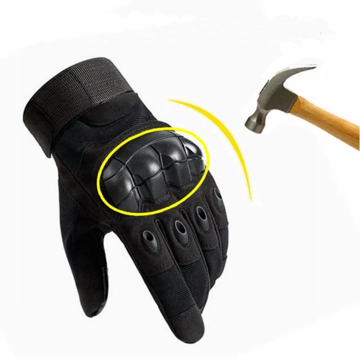 Tactical Combat Gloves Touchscreen Compatible - Olive 