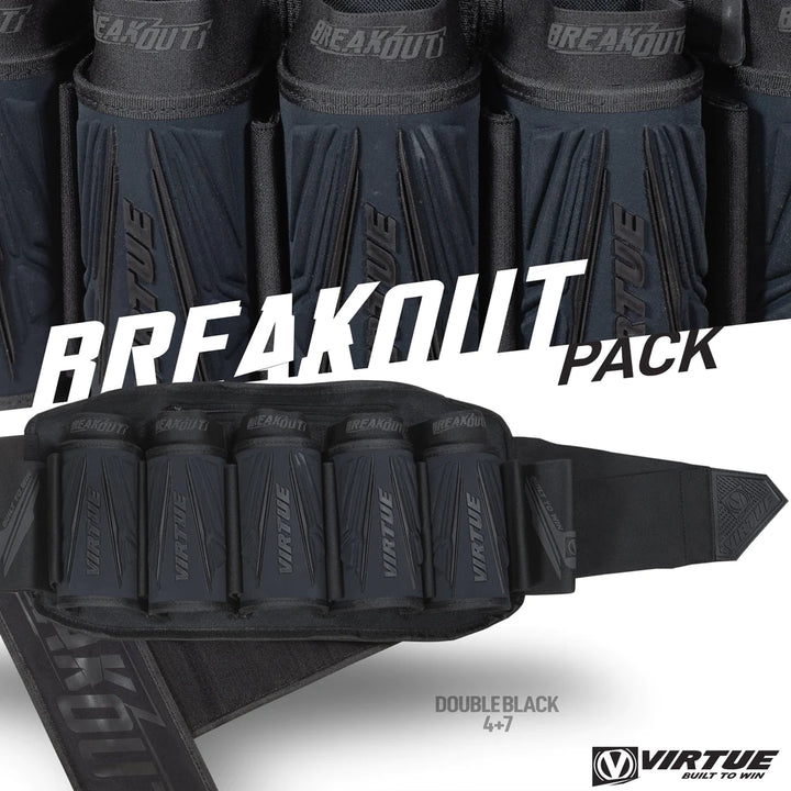 Virtue Breakout V2 Paintball Battlepack (5+8) - All Black