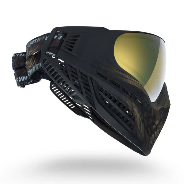 Virtue VIO Ascend Paintball Maske - Gold Skull LE