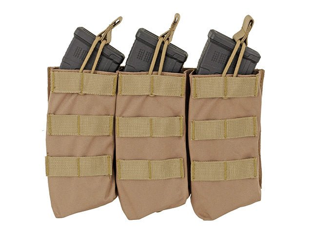 AK47 Open Top Triple Mag Pouch - Coyote - Paintball Buddy