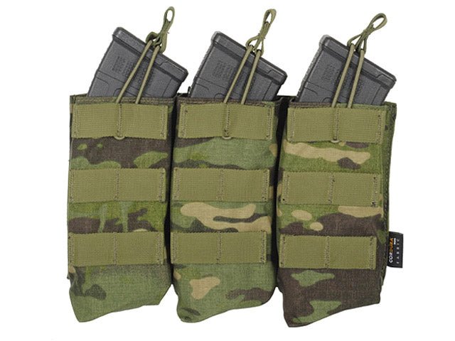 AK47 Open Top Triple Mag Pouch - Multicam Tropic - Paintball Buddy