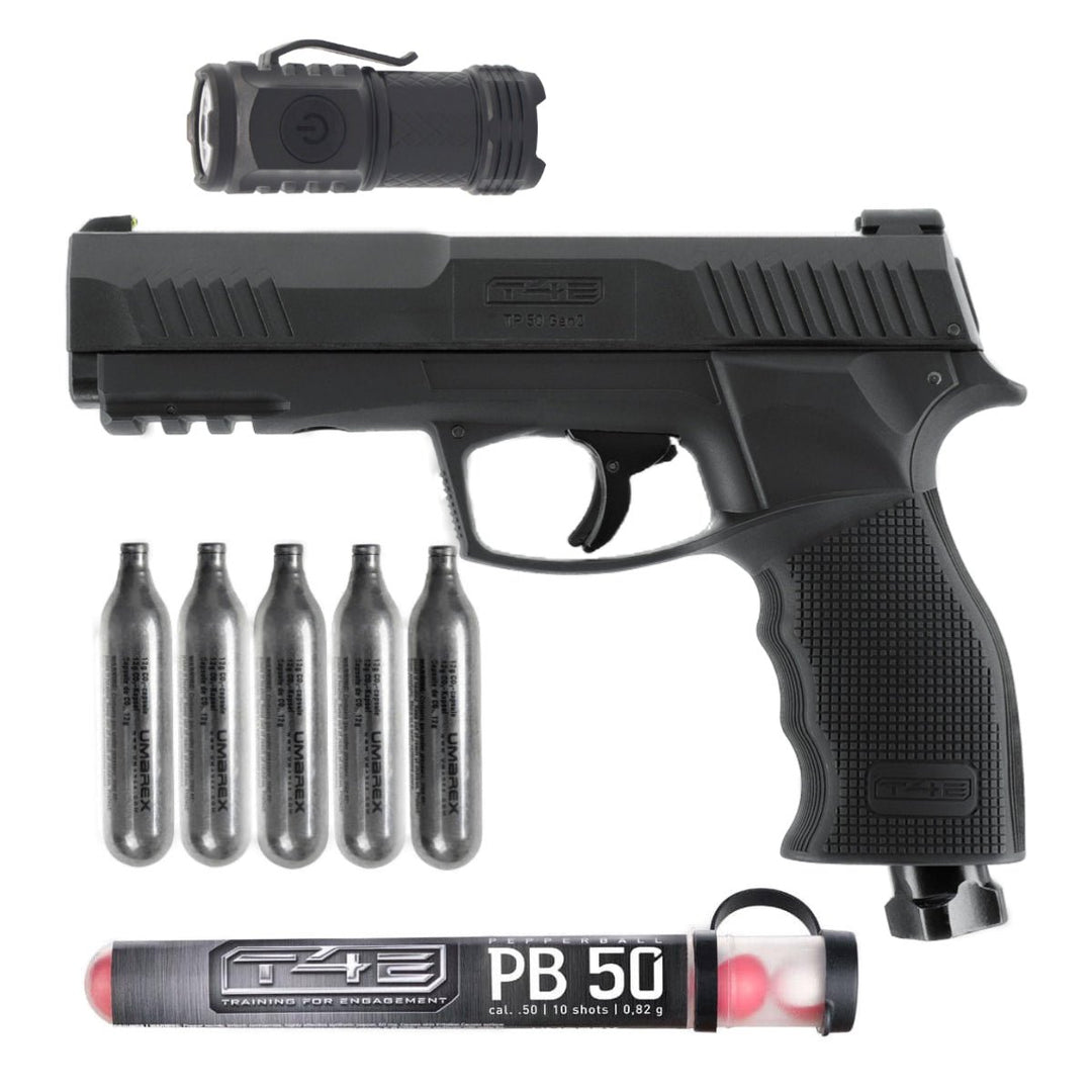 All inklusiv Home Defense Set Pistole Pepperballs - Schwarz - Paintball Buddy