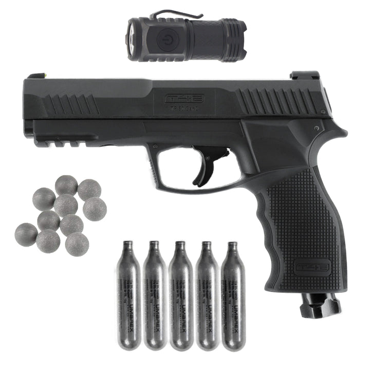 All inklusiv Home Defense Set Pistole Rubber - Stahl - Schwarz - Paintball Buddy