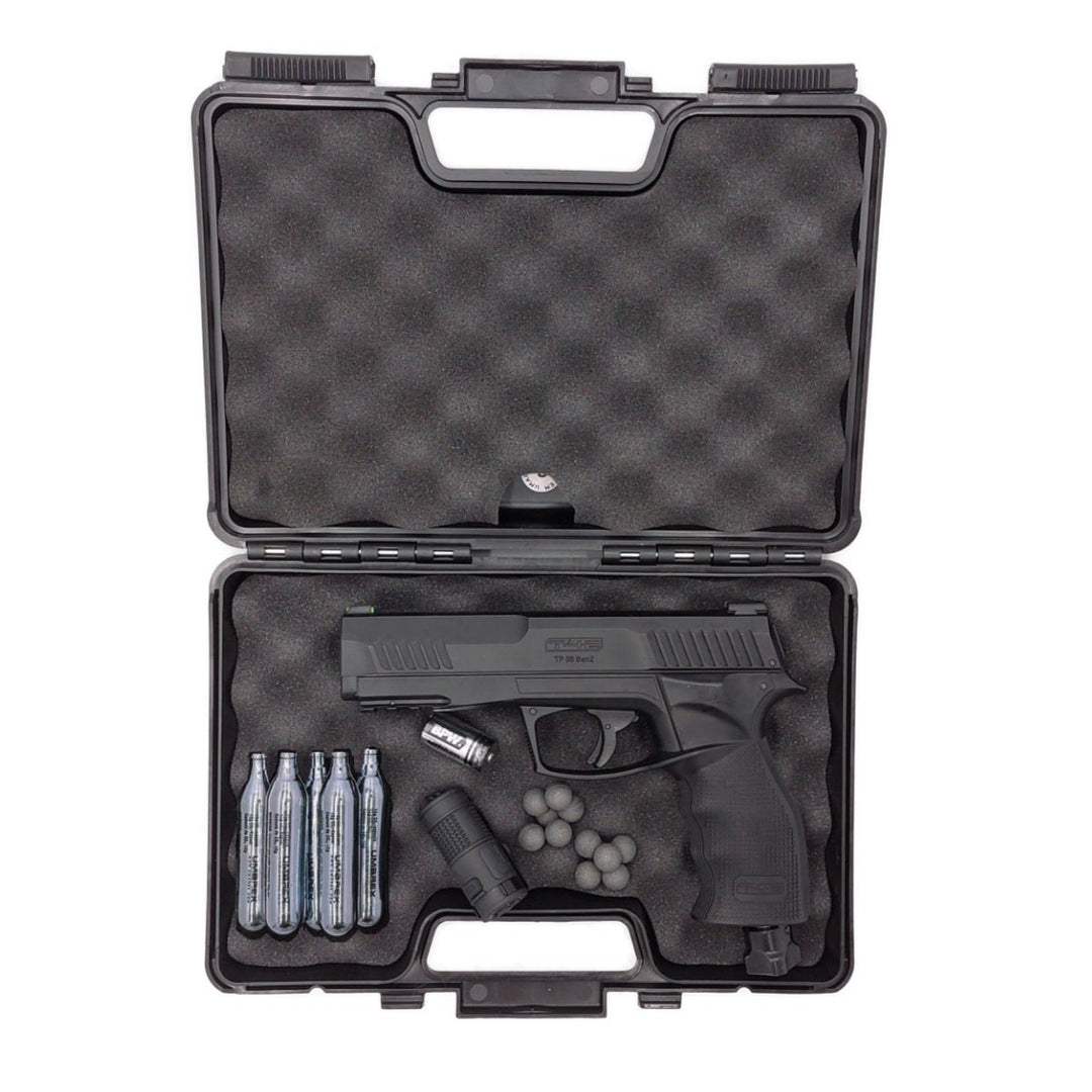 All inklusiv Home Defense Set Pistole Rubber - Stahl - Schwarz - Paintball Buddy