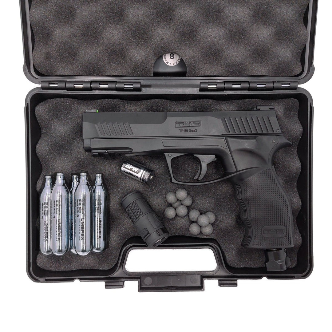 All inklusiv Home Defense Set Pistole Rubber - Stahl - Schwarz - Paintball Buddy