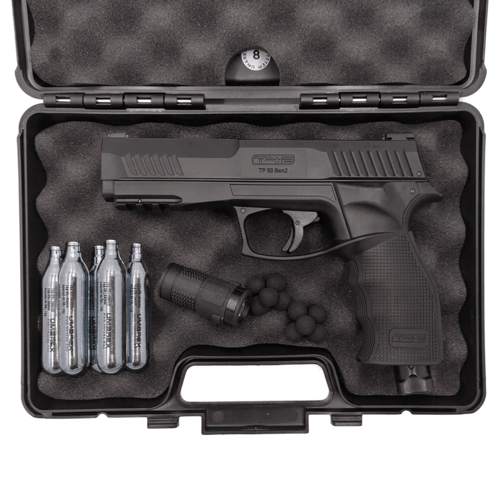 All inklusiv Home Defense Set Pistole Rubberballs - Schwarz
