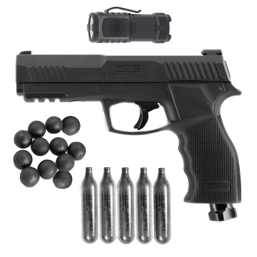 All inklusiv Home Defense Set Pistole Rubberballs - Schwarz - Paintball Buddy